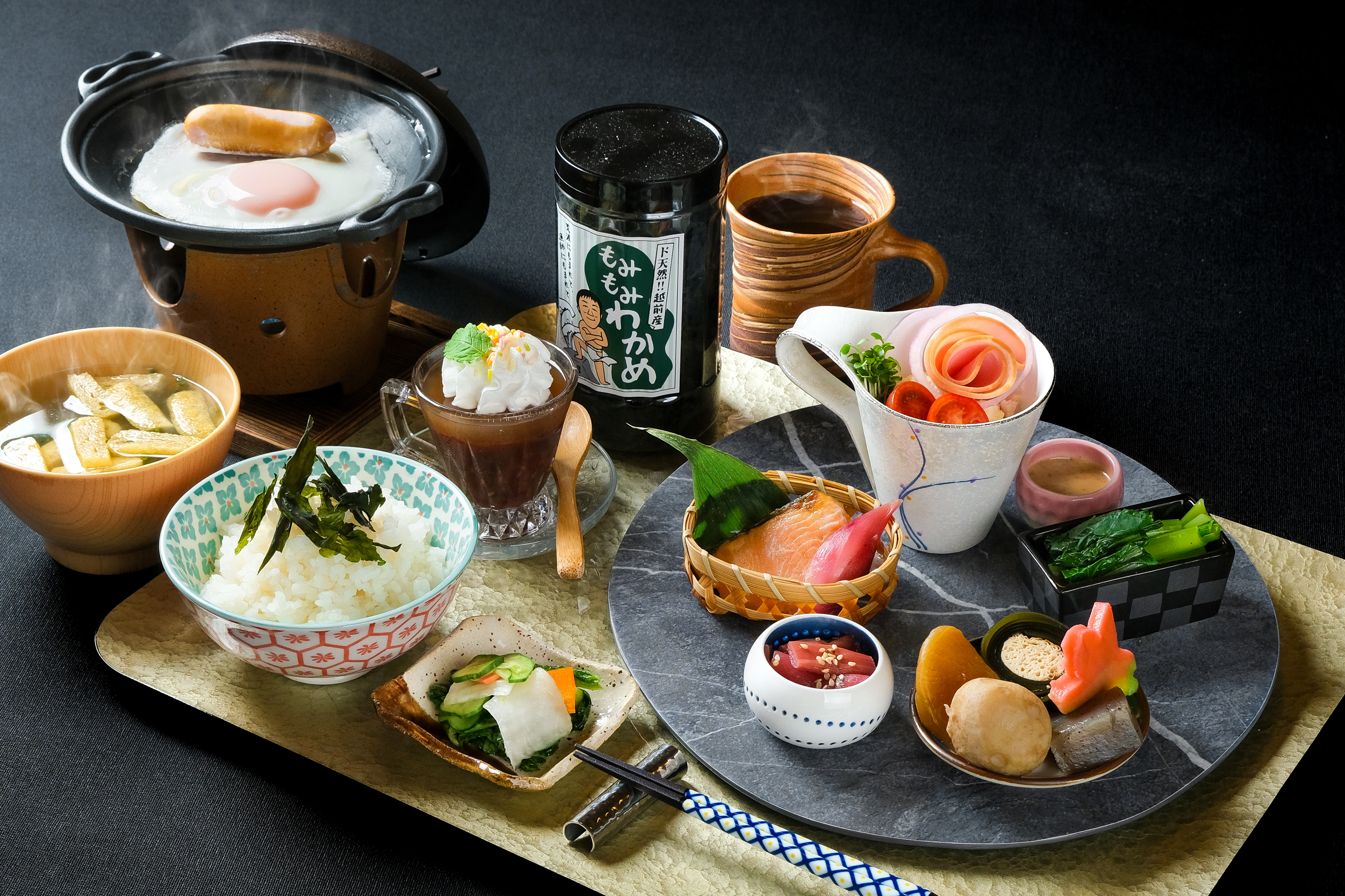 泊まらず食べれる旅館の朝食★福井の板場の手造り朝食　1600円コーヒー付き★